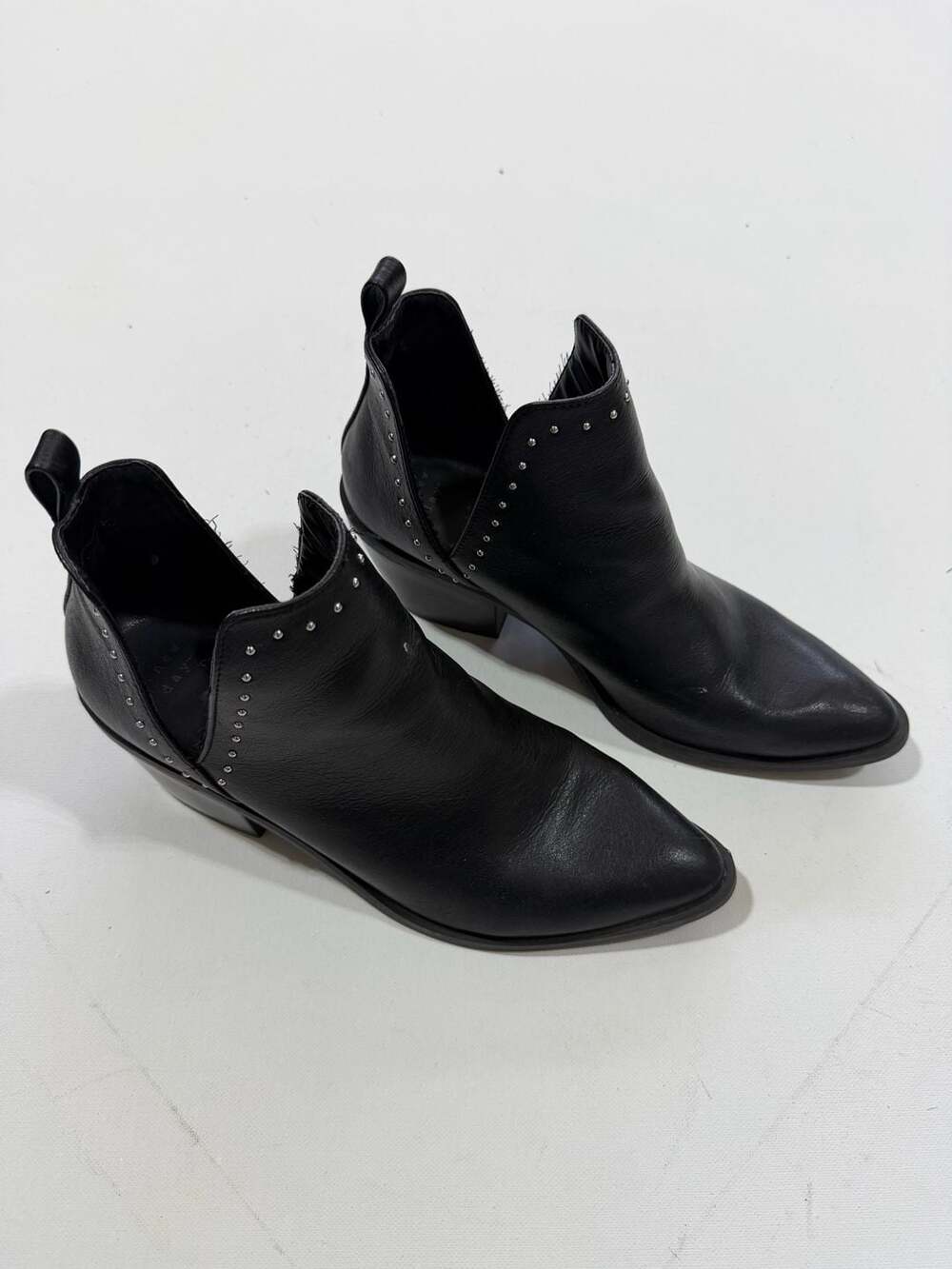 A New Day Size 9 Black Studded Western Ankle Booties